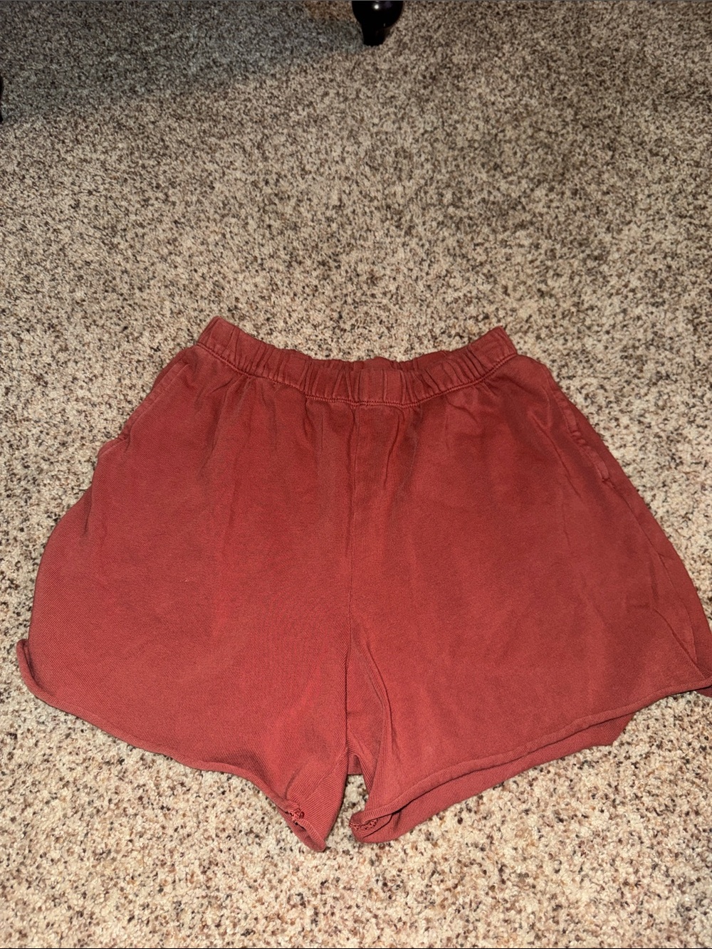 aerie Rust-Red Athletic Lounge Shorts